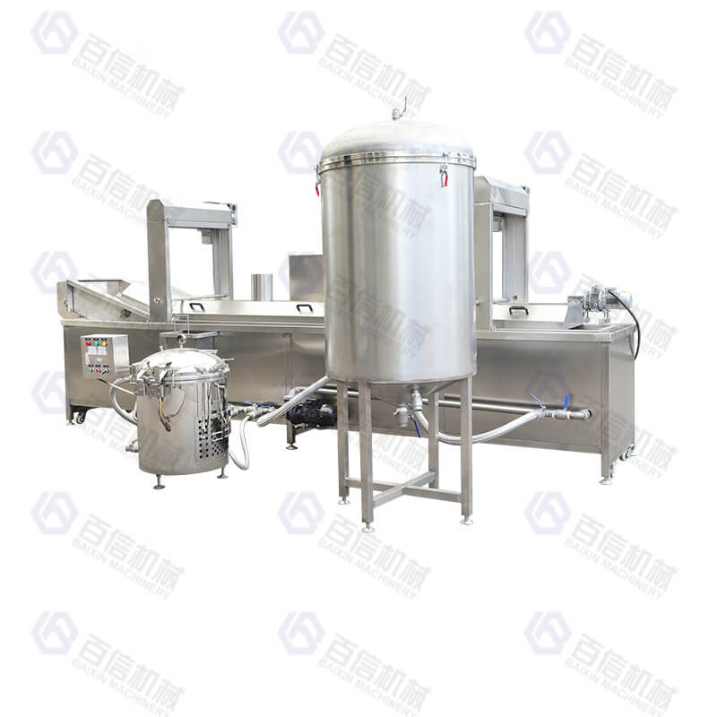 Continuous frying machine